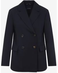 Max Mara - Ester Double-Breasted Wool Blazer - Lyst