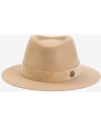 Maison Michel - Andre Suede Fedora Hat - Lyst