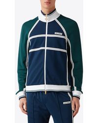 CASABLANCA - Mesh Tape Zip-Up Track Jacket - Lyst