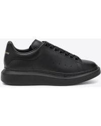 McQueen - Oversize Leather Low-Top Sneakers - Lyst