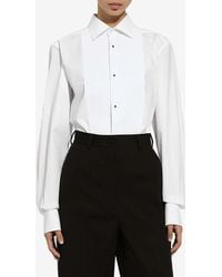 Dolce & Gabbana - Long-Sleeved Tuxedo Shirt - Lyst