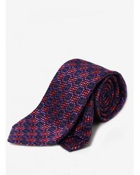 Etro - Geometric Logo Pattern Silk Tie - Lyst