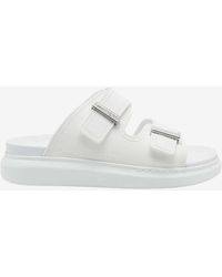 McQueen - Hybrid Double-Buckled Sandals - Lyst