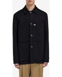 Ferragamo - Wool And Cashmere Shirt Jacket - Lyst