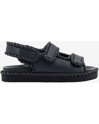 Bottega Veneta - Jack Nappa Leather Flat Sandals - Lyst