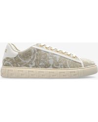 Versace - Barocco Greca Low-Top Sneakers - Lyst
