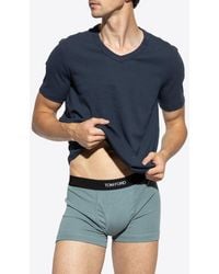 Tom Ford - V-Neck Basic T-Shirt - Lyst