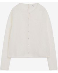 Loewe - Embroidered Anagram Mohair-Blend Cardigan - Lyst
