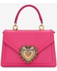 Dolce & Gabbana - Leather Devotion Shoulder Bag - Lyst