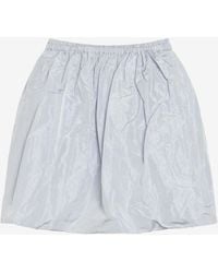 Prada - Technical Taffeta Mini Skirt - Lyst