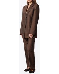 The Row - Single-Breasted Buttoned Blazer - Lyst