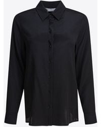 Max Mara - Avion Long-Sleeved Silk Shirt - Lyst