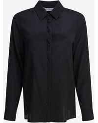 Max Mara - Avion Long-Sleeved Silk Shirt - Lyst