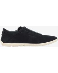 Giorgio Armani - Low-Top Suede Leather Sneakers - Lyst