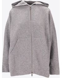 Max Mara - Etuania Zip-Up Hooded Sweatshirt - Lyst