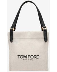 Tom Ford - Medium Amalfie Logo-Printed Tote Bag - Lyst