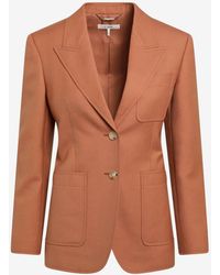Chloé - Single-Breasted Wool Blazer - Lyst