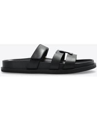 Tory Burch - Ines Leather Sport Slides - Lyst
