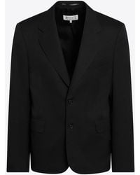 Maison Margiela - Wool Single-Breasted Jacket - Lyst