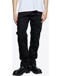 Balmain - Logo Label Straight-Leg Jeans - Lyst