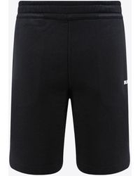 Burberry - Logo Embroidered Track Shorts - Lyst