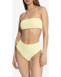 Tory Burch - Smocked Bandeau Bikini Top - Lyst