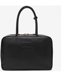 Miu Miu - Beau Leather Top Handle Bag - Lyst