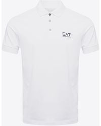 EA7 - Logo Short-Sleeved Polo T-Shirt - Lyst