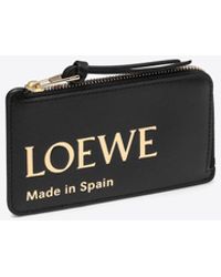 Loewe - Logo Embossed Zipped Cardholder - Lyst
