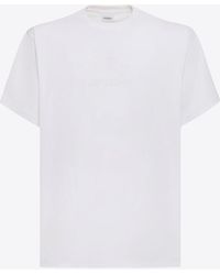 Burberry - Edk-Embroidered Crewneck T-Shirt - Lyst