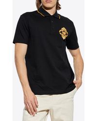 Versace - Embroidered Architectural Baroque Polo T-Shirt - Lyst