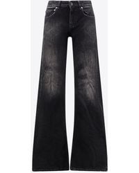 Balenciaga - Wide-Leg Faded Jeans - Lyst
