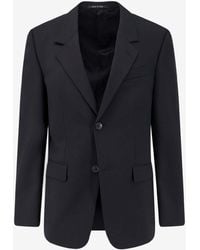Balenciaga - Single-Breasted Buttoned Blazer - Lyst