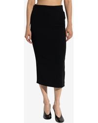 Givenchy - Crepe Cady Midi Kickback Skirt - Lyst