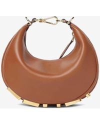 Fendi - Mini Graphy Leather Hobo Bag - Lyst