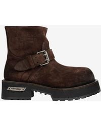 Balenciaga - Mini Venom Suede Ankle Boots With Buckle Strap - Lyst