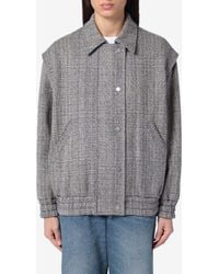 Golden Goose - Herringbone Bomber Jacket - Lyst