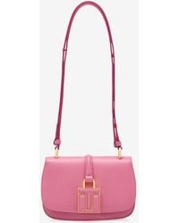 Tom Ford - Mini T Padlock Leather Shoulder Bag - Lyst