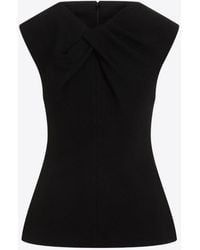 Jil Sander - Draped Sleeveless Top - Lyst