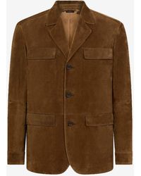 Tom Ford - Cashmere Suede Military Jacket - Lyst