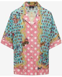 Versace - Butterflies Polka Dot Shirt - Lyst