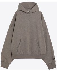 Fear Of God - Logo Print Hooded Sweatshirt - Lyst