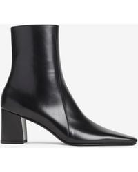 Saint Laurent - Rainer Leather Ankle Boots - Lyst