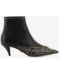 Versace - Studded La Medusa Anke Boots - Lyst