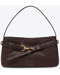 Miu Miu - Aventure Nappa Leather Shoulder Bag - Lyst