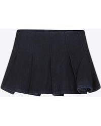 DIESEL - De-Rox Mini Denim Shorts - Lyst