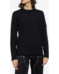 Stone Island - Logo Patch Sweater - Lyst