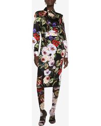 Dolce & Gabbana - All-Over Floral-Patterned Midi Skirt - Lyst