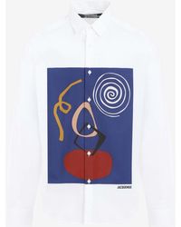 Jacquemus - Abstract-Print Long-Sleeved Shirt - Lyst
