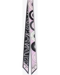 PUCCI - Patterned Silk Bandeau With Logo-Print - Lyst